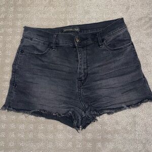 Abercrombie and Fitch Black Jean Shorts